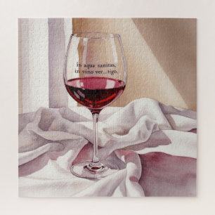 Glas Wein Puzzle