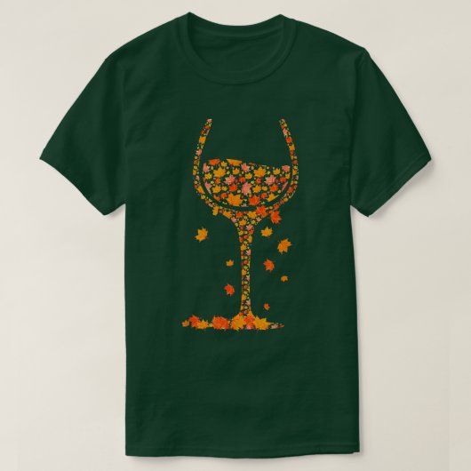 Glas Weinahle Blätter Herbst Sonnenschein W T-Shirt (Design vorne)