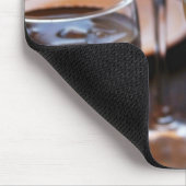 Glas weißer Wein Mousepad (Ecke)