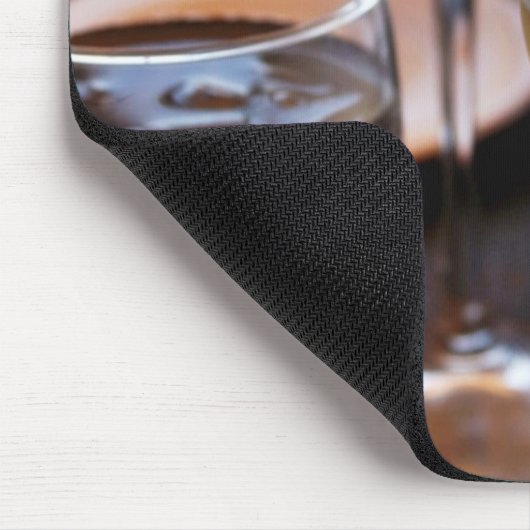 Glas weißer Wein Mousepad (Ecke)