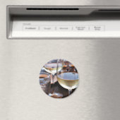 Glas Weißwein Magnet (In Situ (Geschirrspüler))