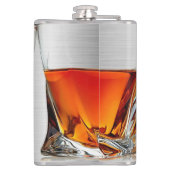 Glas Whiskey-Kolben Flachmann (Rückseite)