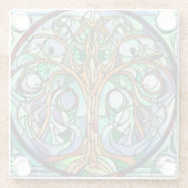 GLAS-ZELLTIKBAUM GLASUNTERSETZER (Rückseite)