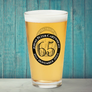 Glas zum 65. Geburtstag