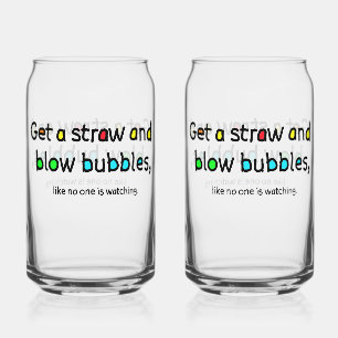 Glas zum Blasen von Blasen