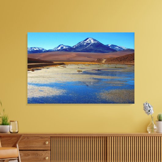 Glasansicht Leinwanddruck (Insitu (Wohnzimmer))