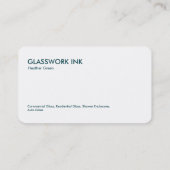 Glasarbeiten Visitenkarte (Rückseite)