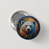 Glasarmatur für den majestätischen Eisbär Button (Vorne & Hinten)