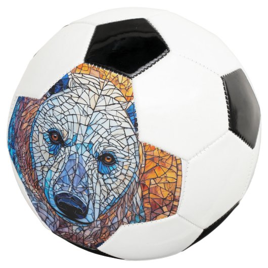 Glasarmatur für den majestätischen Eisbär Fußball (Dreiviertel)