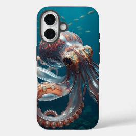 Glasartige Oktopus im tiefen Meer iPhone 16 Hülle