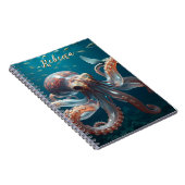 Glasartige Oktopus im tiefen Meer Notizblock (Rechte Seite)