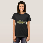 Glasauge (Sander vitreus) T-Shirt (Vorne ganz)