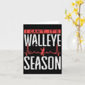 Glasaugenbarsch-Angeln Ich kann nicht Es ist Glasa Karte (Gelbe Blume)