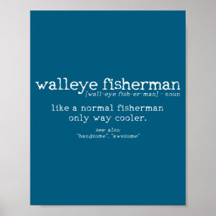 Glasaugenbarsch-Angler-Definition Lustige Zitate A Poster
