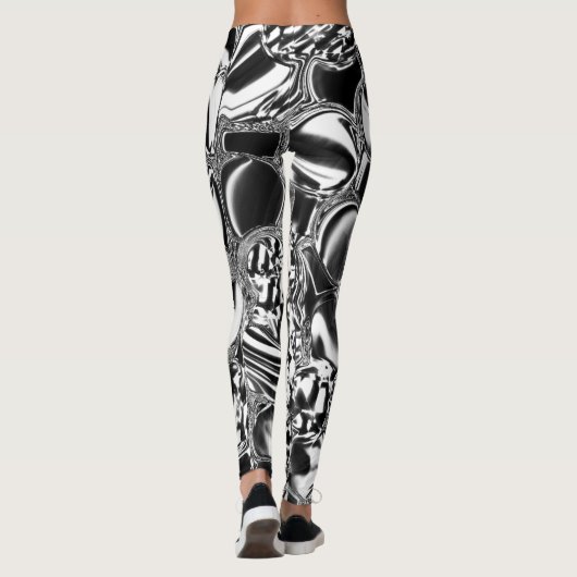 Glasbälle oder metallische dunkelste? leggings (Rückseite)