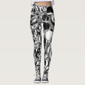 Glasbälle oder metallische dunkelste? leggings (Vorderseite)
