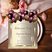 Glasballons für Wein, Burgund Champagner-Rente Einladung