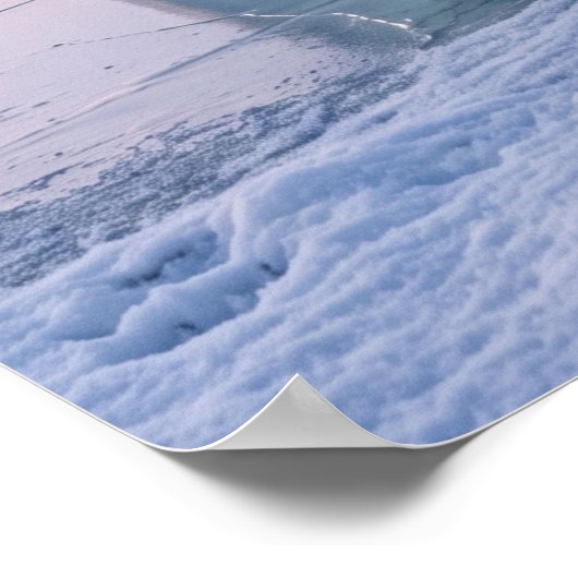 Glasbär Arktischer Morgenröte Poster (Ecke)