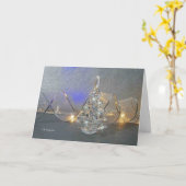 Glasbaum mit Band und Blues Karte (Gelbe Blume)