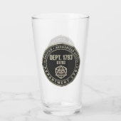 Glasbecher Department 1793 Glas (Rückseite)