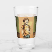 Glasbecher Glas (Rückseite)