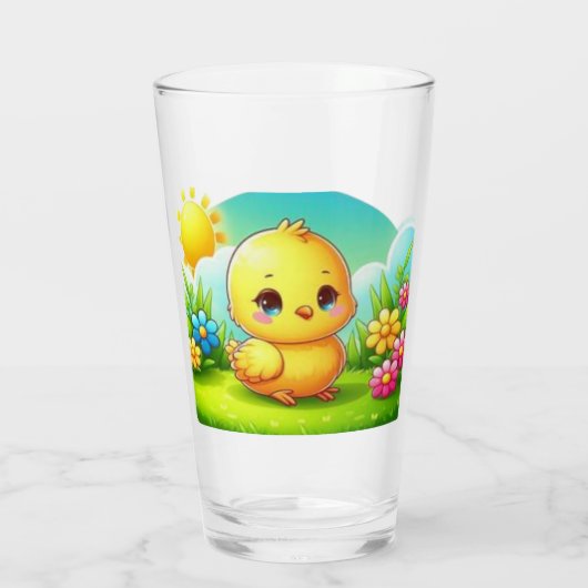 Glasbecher Glas (Rückseite)