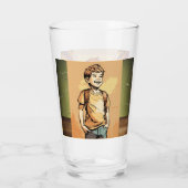 Glasbecher Glas (Rückseite)