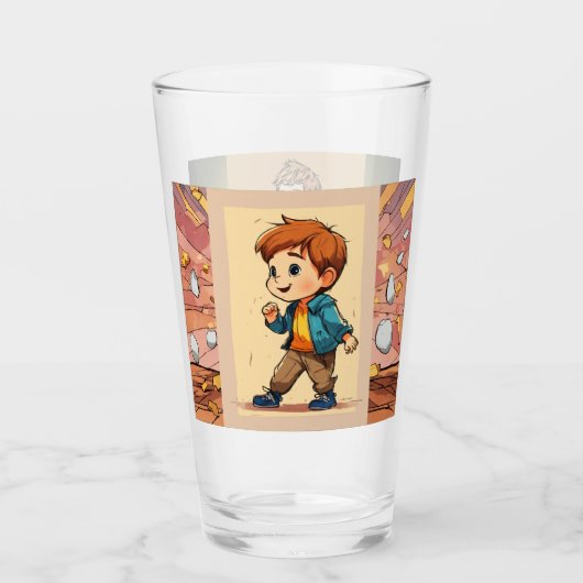 Glasbecher Glas (Vorderseite)