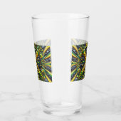 Glasbecher mit jamaikanischen Farben Glas (Rechts)