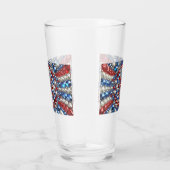 Glasbecher mit niederländischen Farben Glas (Rechts)