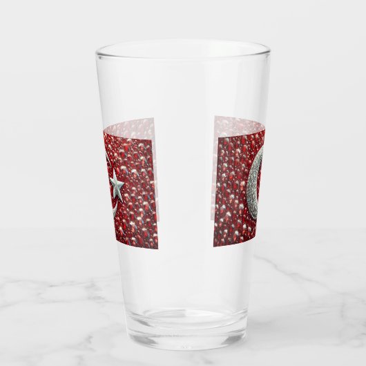 Glasbecher mit türkischen Farben Glas (Rechts)