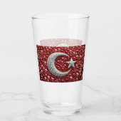 Glasbecher mit türkischen Farben Glas (Vorderseite)