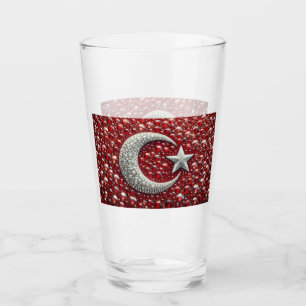 Glasbecher mit türkischen Farben Glas