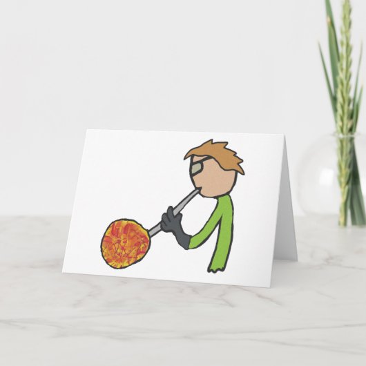 Glasbläschen Karte (Vorderseite)