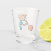 Glasbläschen Schnapsglas (Rückseite)