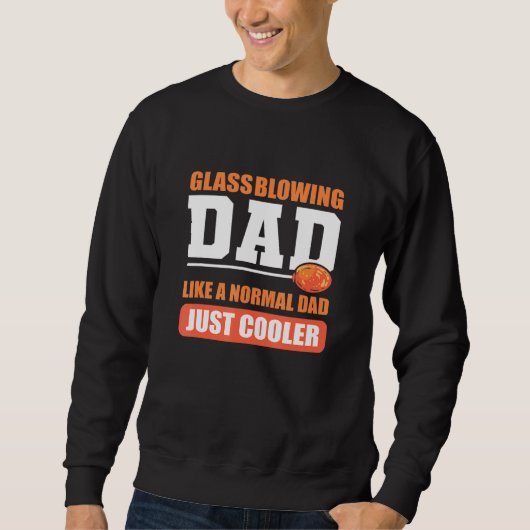 Glasbläschen Vater Glasbläser Sweatshirt (Vorderseite)