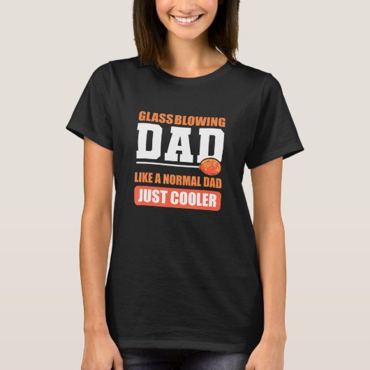 Glasbläschen Vater Glasbläser T-Shirt (Vorderseite)