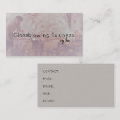 Glasbläschen Visitenkarte (Vorne/Hinten)