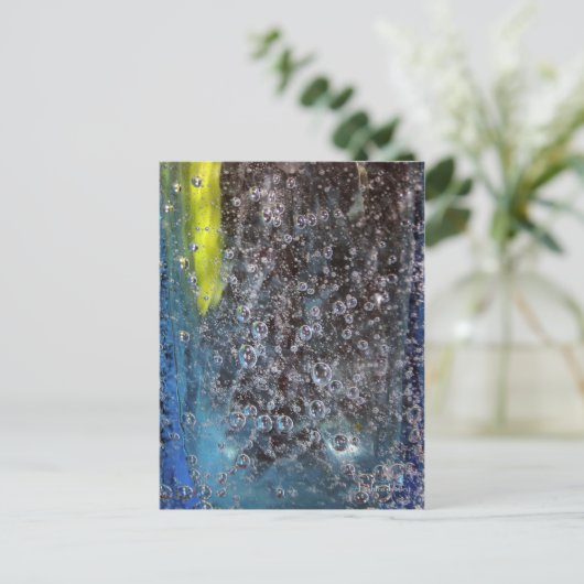 Glasblasen auf der Postkarte (Stehend Vorderseite)