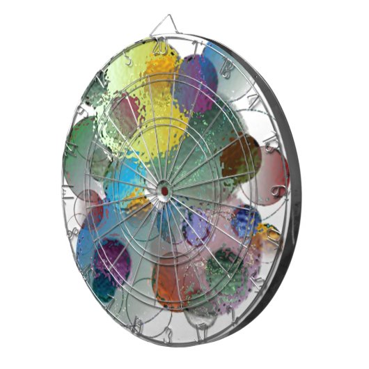 Glasblasen Dartscheibe (Vorderseite rechts)