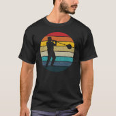 Glasblasen im Retro-Sonnenuntergang - Glas T-Shirt (Vorderseite)