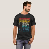 Glasblasen-Retro-Textglasverarbeitung - Glas T-Shirt (Vorne ganz)