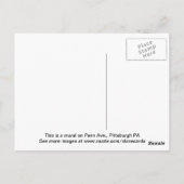 Glasbläser in Pittsburgh Postkarte (Rückseite)