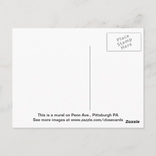 Glasbläser in Pittsburgh Postkarte (Rückseite)