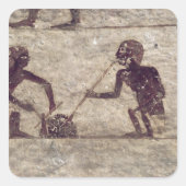 Glasbläser Quadratischer Aufkleber (Vorderseite)