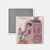 Glasbläser von "Tractatus de Herbis" Magnet (Vorderseite/Rückseite)