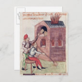 Glasbläser von "Tractatus de Herbis" Postkarte (Vorne/Hinten)