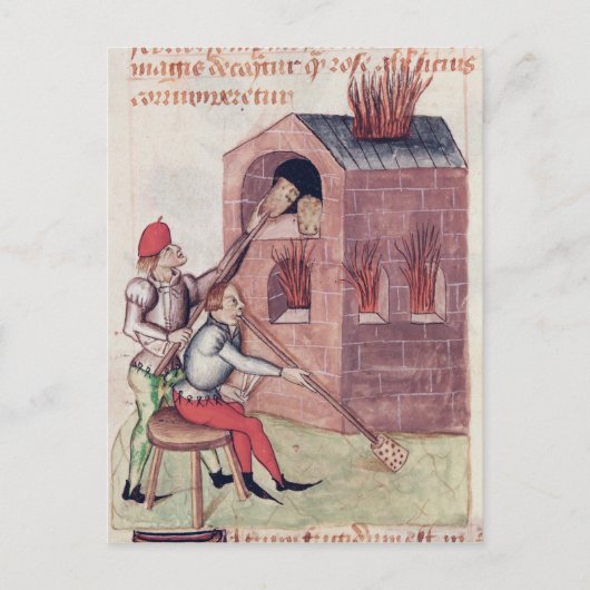 Glasbläser von "Tractatus de Herbis" Postkarte (Vorderseite)