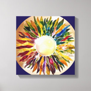 GlasBlätter-Perlen-moderner feine Leinwanddruck