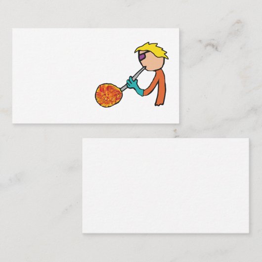 Glasblende Visitenkarte (Vorne/Hinten)